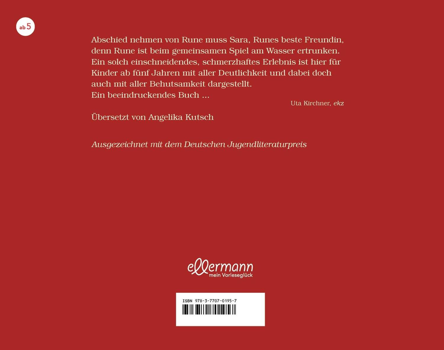 Rückseite: 9783770701957 | Abschied von Rune | Marit Kaldhol | Buch | 32 S. | Deutsch | 2018