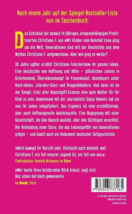 Rückseite: 9783943737165 | Christiane F.: Mein zweites Leben | Autobiografie | Taschenbuch | 2014