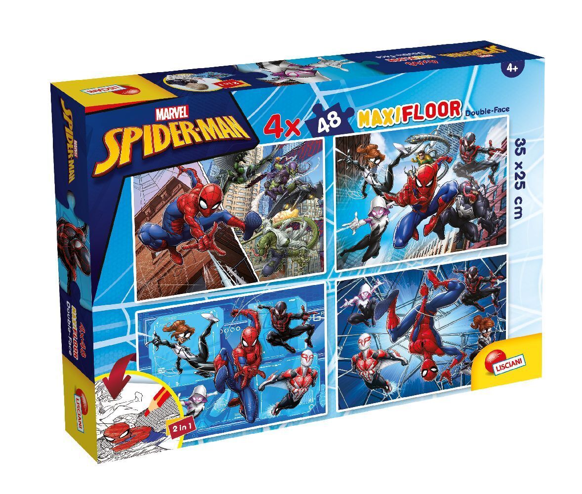 Cover: 8008324100385 | Marvel Puzzle Df Maxi Floor 4 X 48 Spiderman | Spiel | 100385 | Marvel