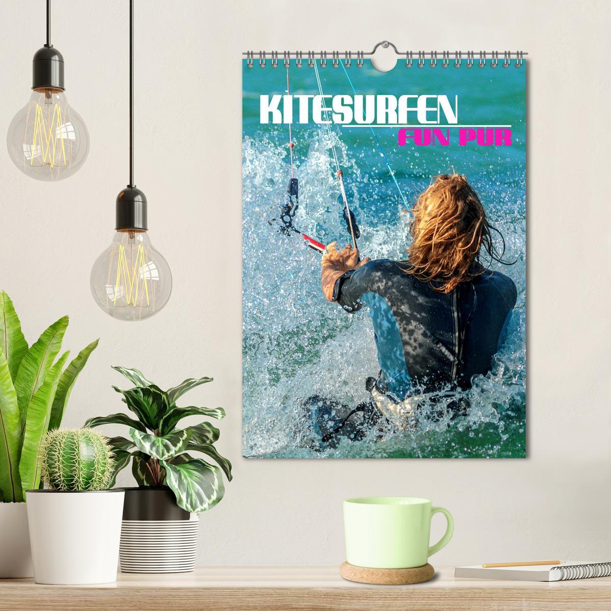 Bild: 9783435887699 | Kitesurfen - Fun pur (Wandkalender 2025 DIN A4 hoch), CALVENDO...