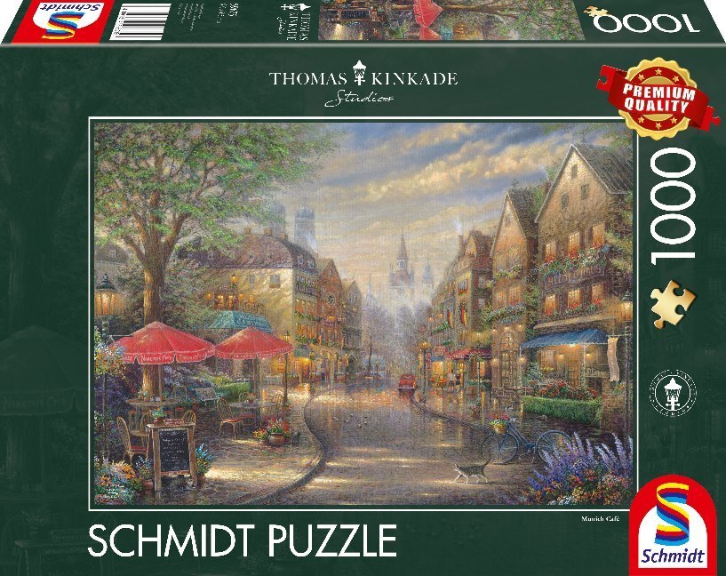 Cover: 4001504596750 | Cafe in München (Puzzle) | Thomas Kinkade | Spiel | In Spielebox