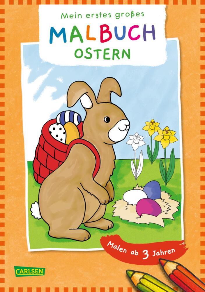 Cover: 9783551191113 | Ausmalbilder für Kita-Kinder: Mein erstes großes Malbuch: Ostern