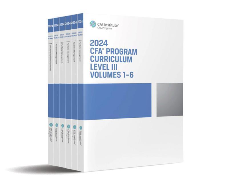 Cover: 9781953337696 | 2024 CFA Program Curriculum Level III Box Set | CFA Institute | Buch