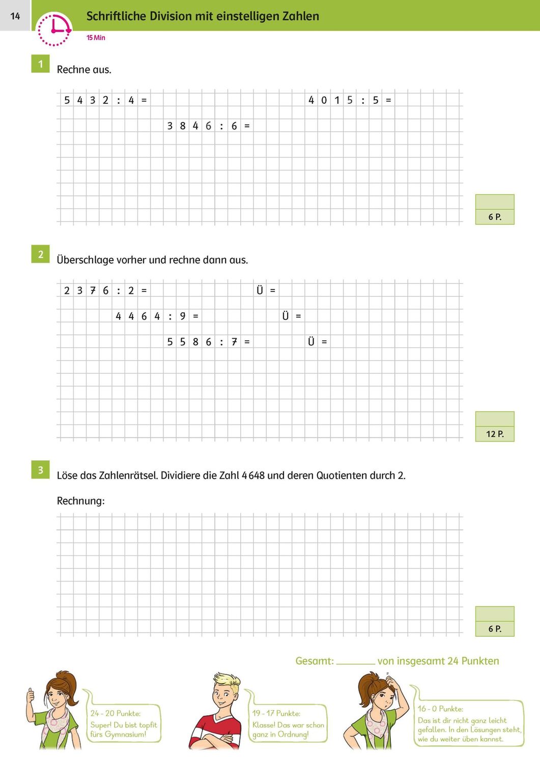 Bild: 9783129258798 | Sicher ins Gymnasium 15-Minuten-Kurztests Mathematik 4. Klasse | Buch