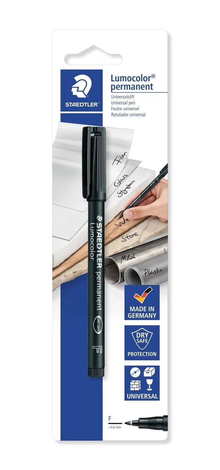 Cover: 4007817318478 | STAEDTLER Universalstift Lumocolor® permanent pen F 318 schwarz | 2019