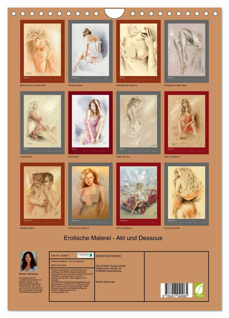 Bild: 9783457040065 | Erotische Malerei - Akt und Dessous (Wandkalender 2025 DIN A4...