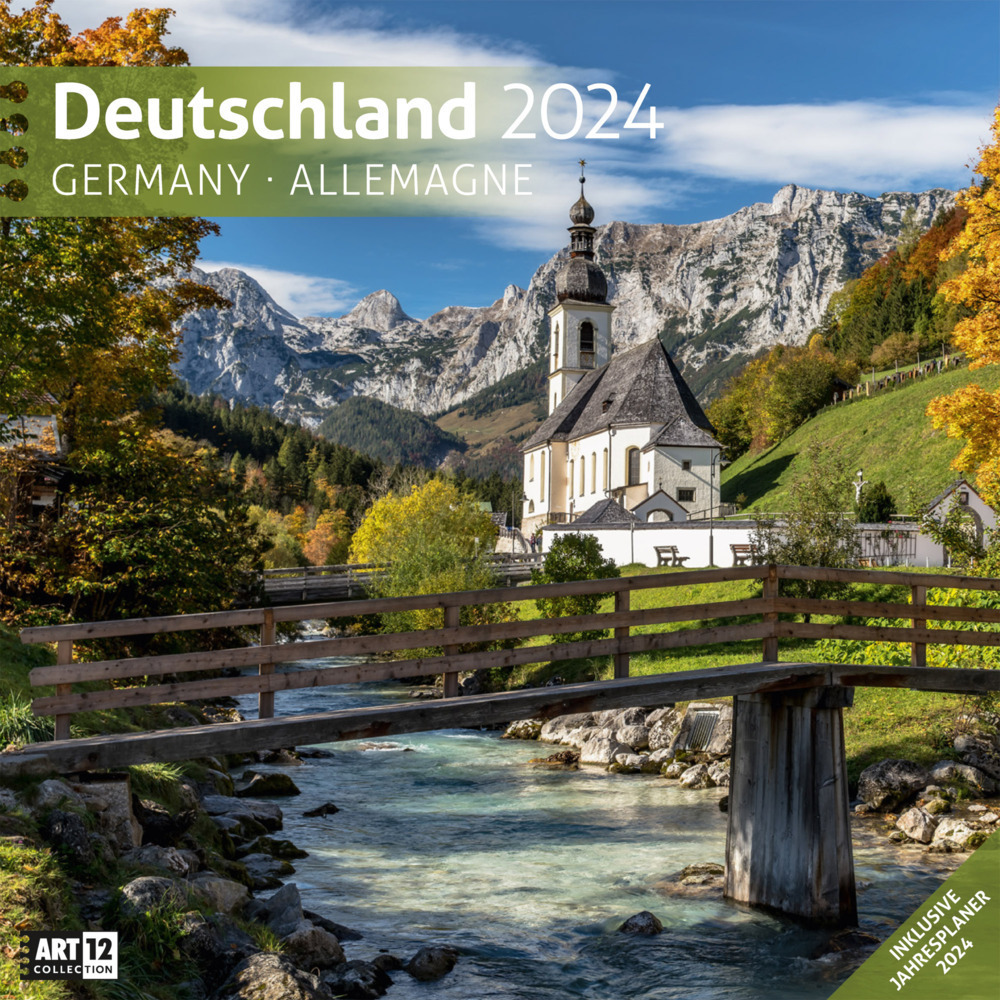 Cover: 9783838444093 | Deutschland Kalender 2024 - 30x30 | Ackermann Kunstverlag | Kalender