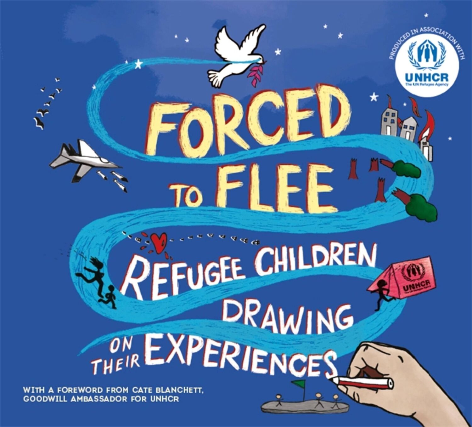 Cover: 9781445166278 | Forced to Flee | Refugee Children Drawing on their Experiences | Unhcr