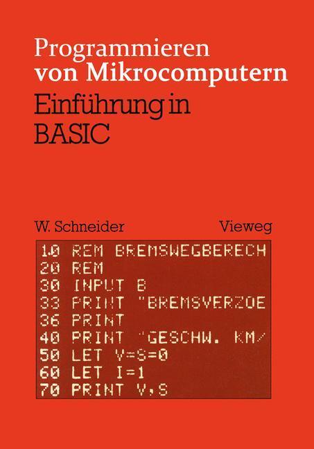 Cover: 9783528141608 | Einführung in BASIC | Wolfgang Schneider | Taschenbuch | Paperback