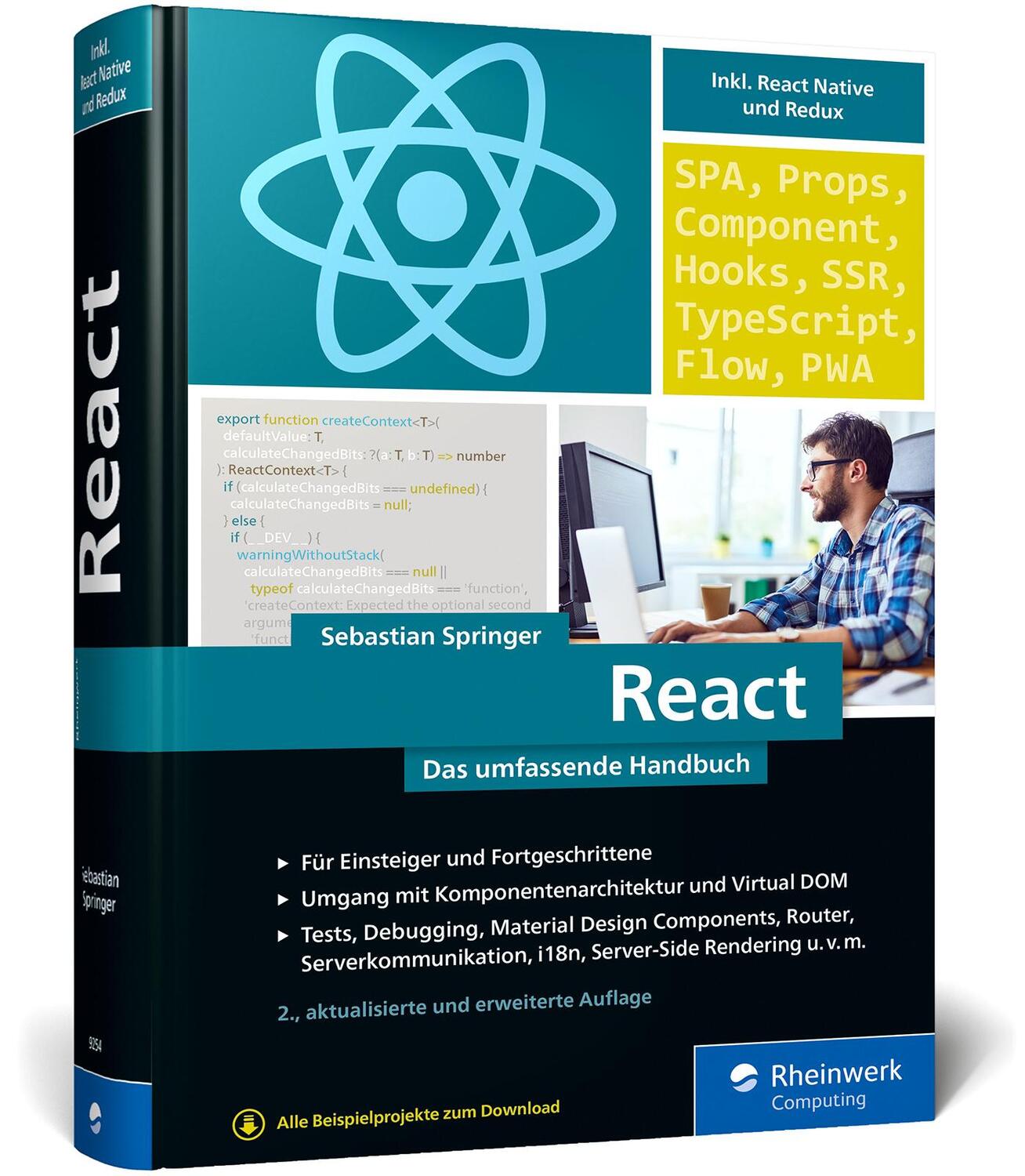 Cover: 9783836292542 | React | Sebastian Springer | Buch | Rheinwerk Computing | 735 S.