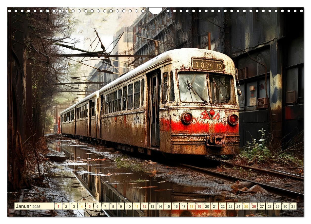 Bild: 9783383880582 | Straßenbahn ausgedient (Wandkalender 2025 DIN A3 quer), CALVENDO...