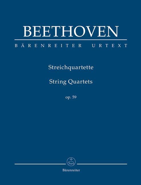 Cover: 9790006204731 | Streichquartet Op.59 | Ludwig van Beethoven | Bärenreiter Urtext