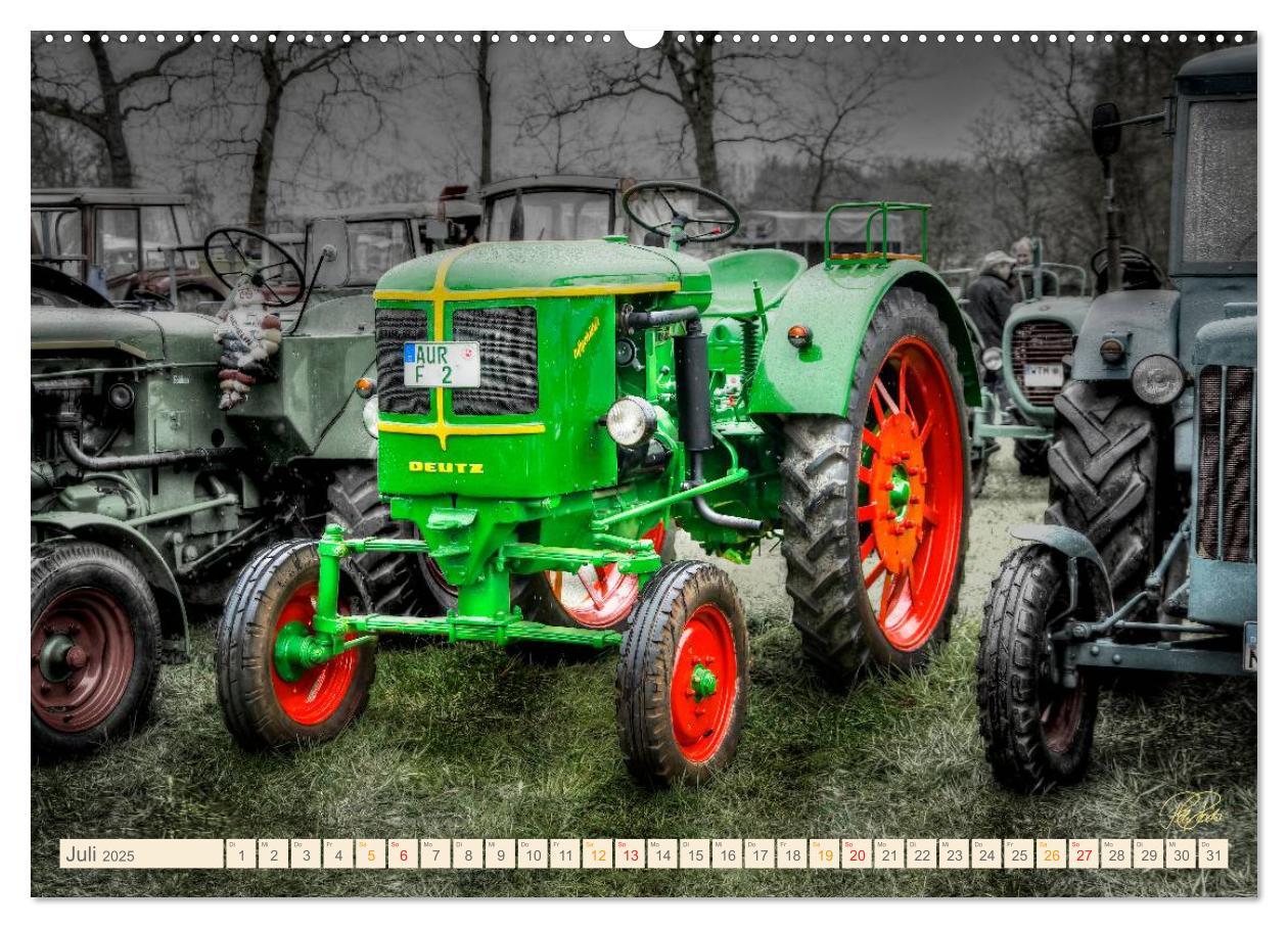 Bild: 9783435609109 | Oldtimer - Traktoren für Liebhaber (Wandkalender 2025 DIN A2 quer),...