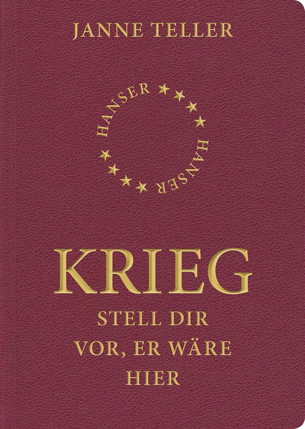 Cover: 9783446236899 | Krieg | Stell dir vor, er wäre hier | Janne Teller | Buch | 59 S.