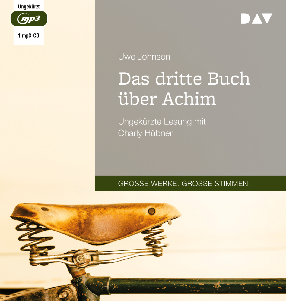 Cover: 9783742417800 | Das dritte Buch über Achim, 1 Audio-CD, 1 MP3 | Uwe Johnson | Audio-CD