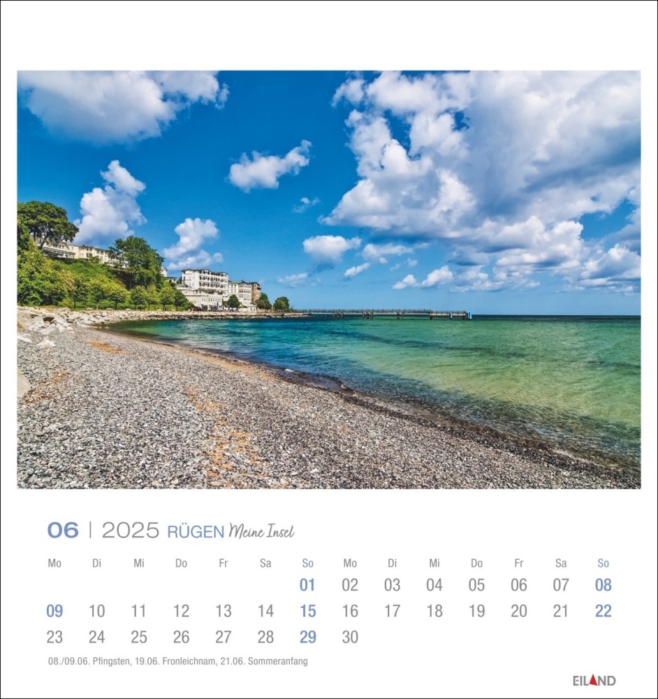 Bild: 9783964023360 | Rügen Postkartenkalender 2025 - Meine Insel | Kalender | Spiralbindung