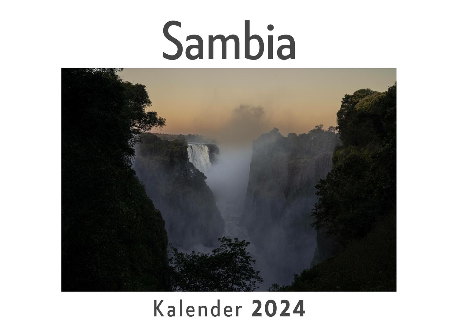 Cover: 9783750553330 | Sambia (Wandkalender 2024, Kalender DIN A4 quer, Monatskalender im...