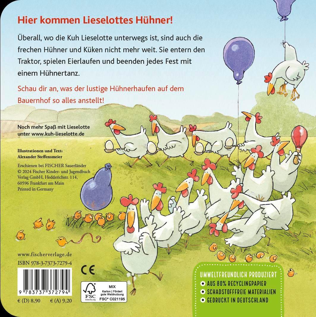 Rückseite: 9783737372794 | Lieselotte, was machen die Hühner? | Alexander Steffensmeier | Buch