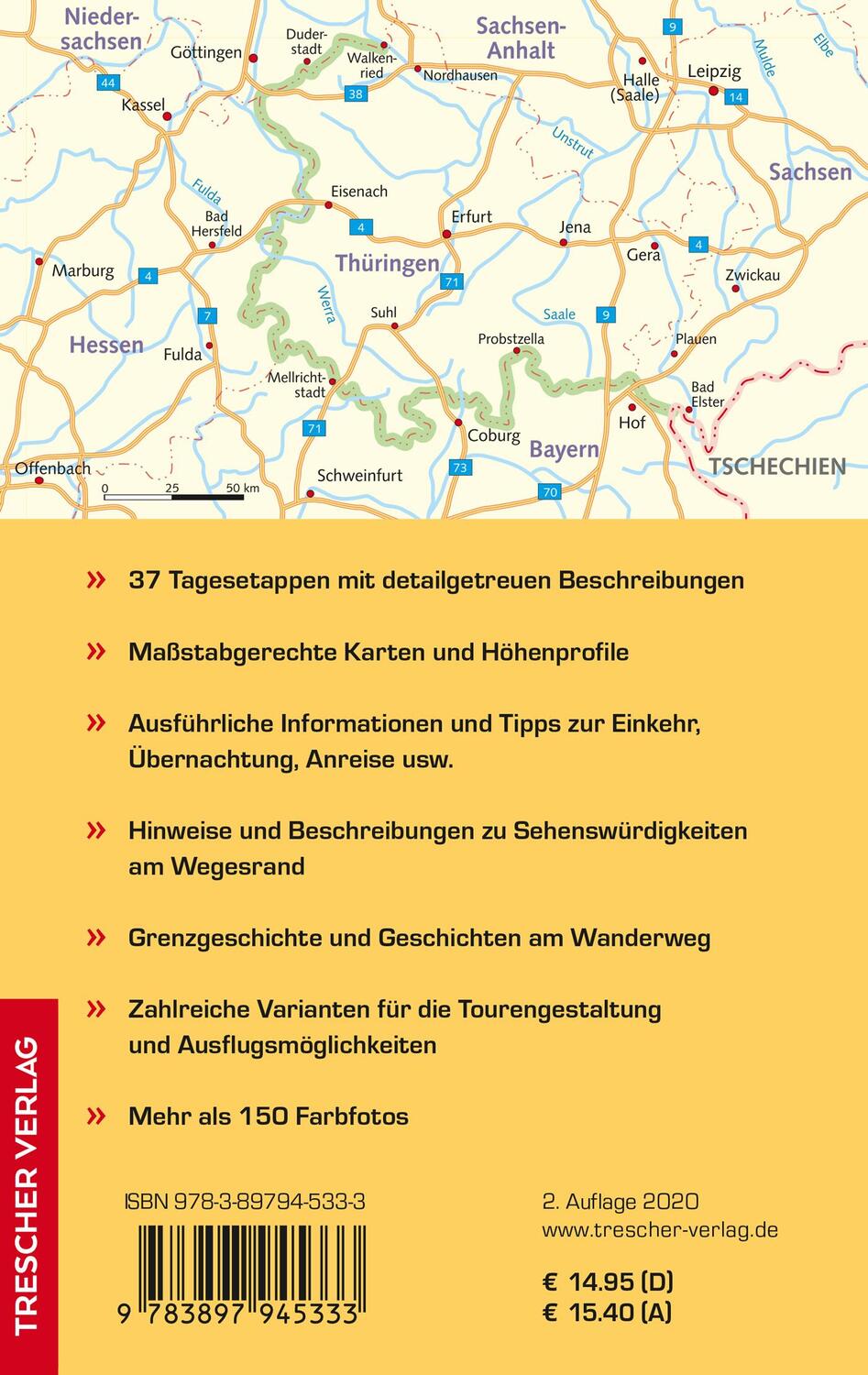 Rückseite: 9783897945333 | Reiseführer Grünes Band - Der Süden | Anne Haertel | Taschenbuch