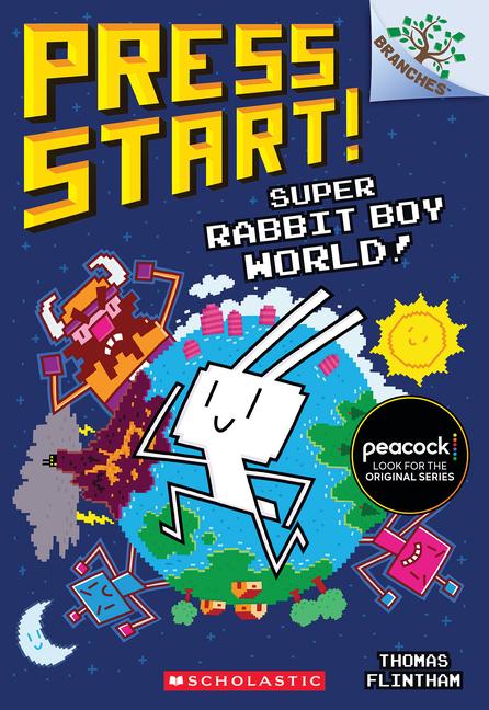 Cover: 9781338569056 | Super Rabbit Boy World!: A Branches Book (Press Start! #12) | Flintham