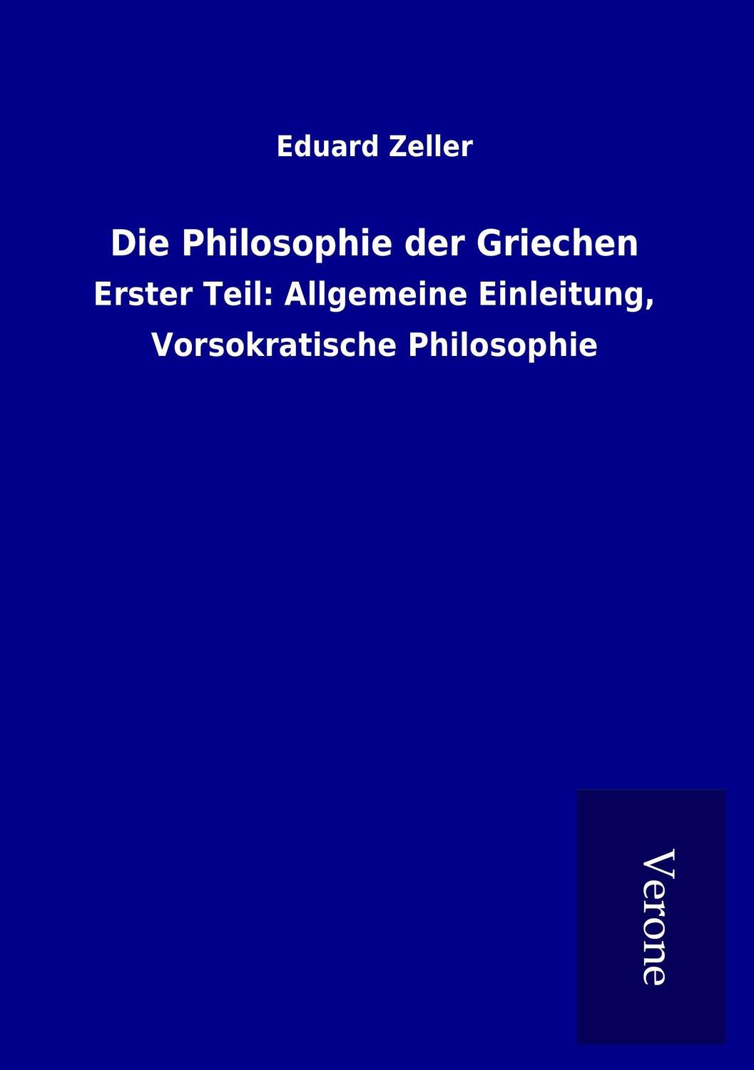 Cover: 9789925035328 | Die Philosophie der Griechen | Eduard Zeller | Taschenbuch | Paperback