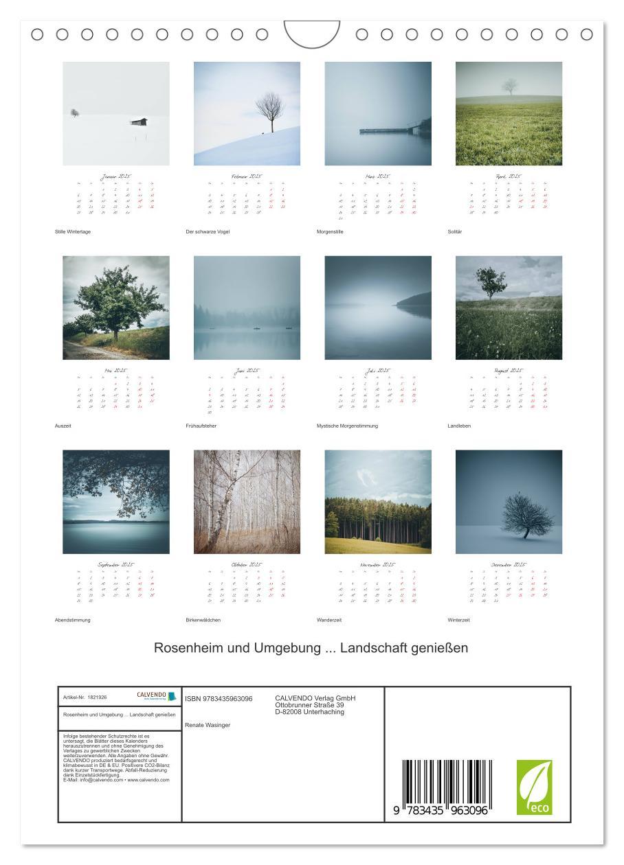 Bild: 9783435963096 | Rosenheim und Umgebung ... Landschaft genießen (Wandkalender 2025...