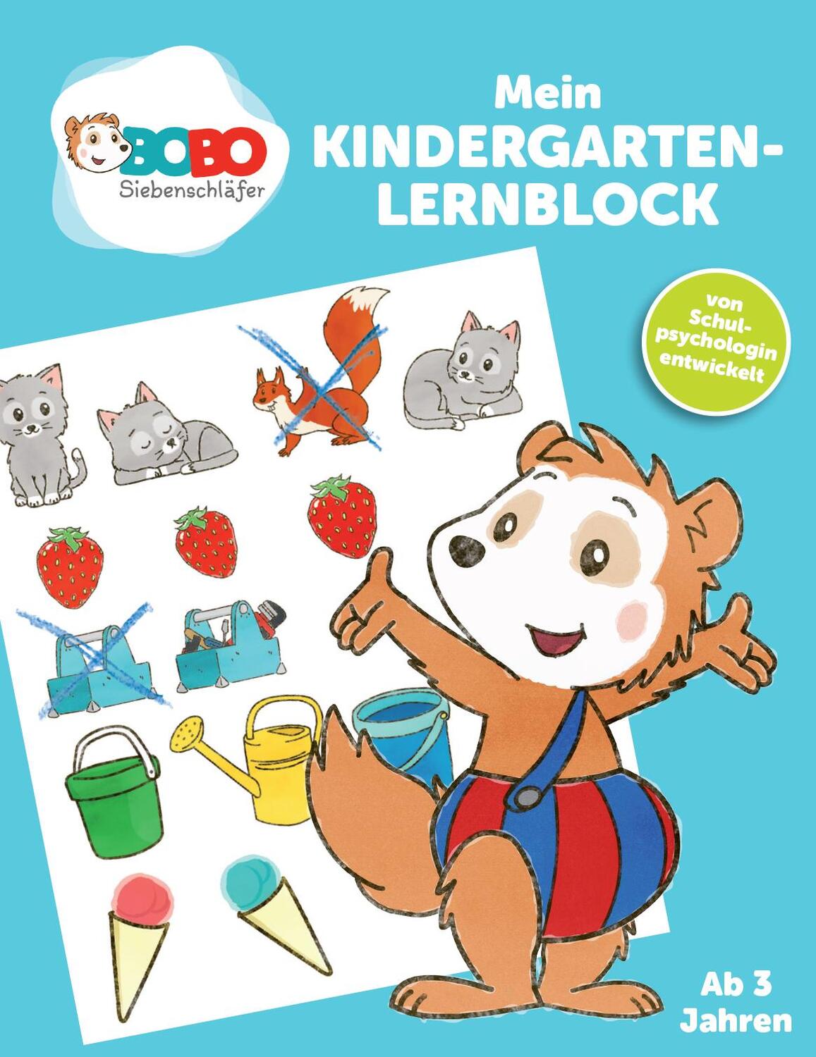 Cover: 9783948638726 | Bobo Siebenschläfer - Mein Kindergarten Lernblock | Animation Jep-