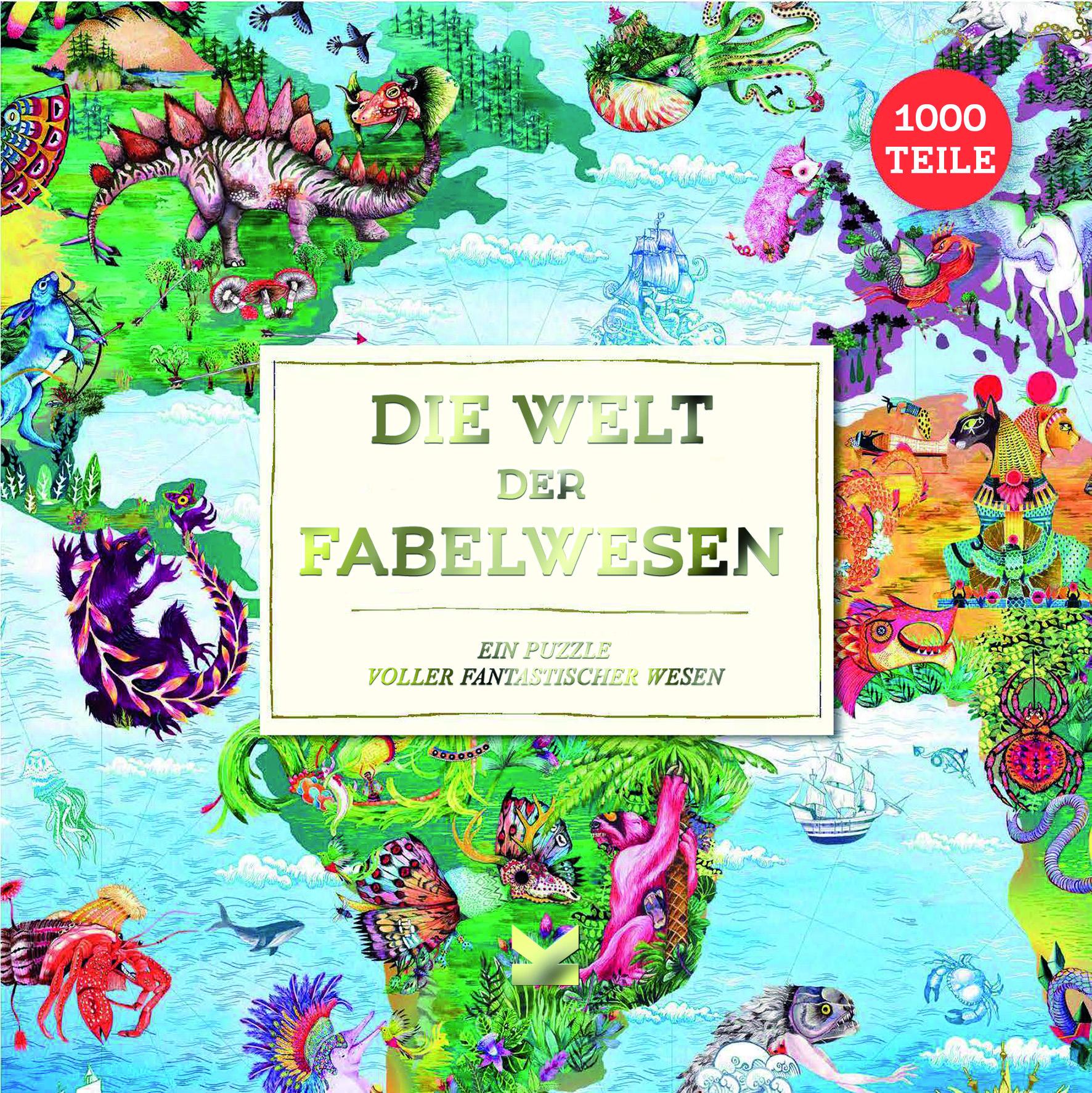 Cover: 9783962442064 | Die Welt der Fabelwesen | Ein Puzzle voller fantastischer Wesen | 2021