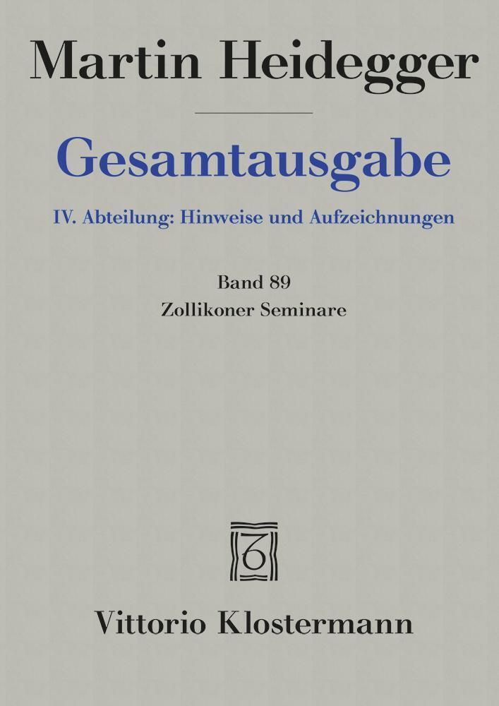Cover: 9783465039983 | Zollikoner Seminare | Peter Trawny | Buch | XXXII | Deutsch | 2017