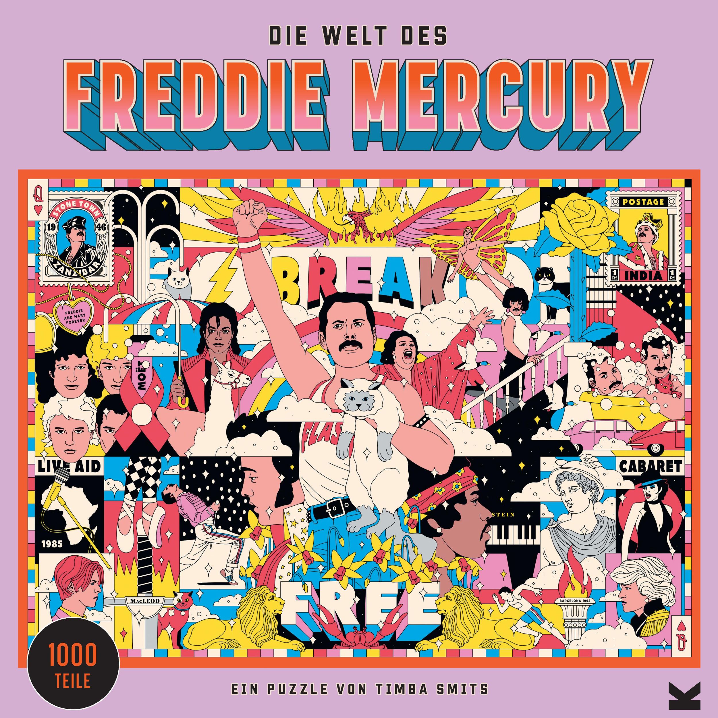 Cover: 9783962442552 | Die Welt des Freddie Mercury | Ein Puzzle | Timba Smits | Spiel | 2022