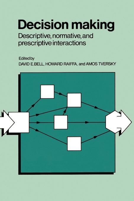 Cover: 9780521368513 | Decision Making | Descriptive, Normative and Prescriptive Interactions