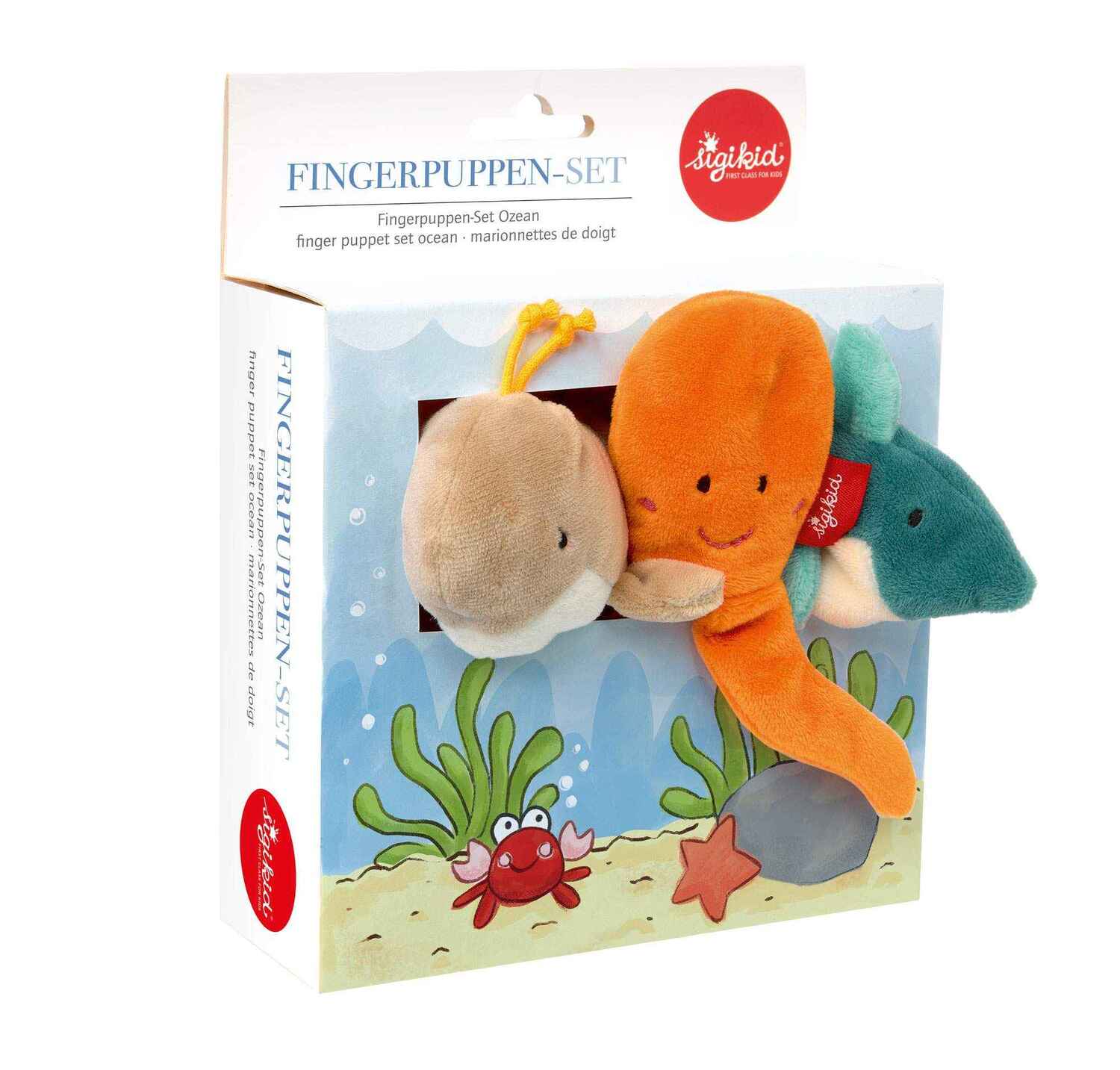 Cover: 4001190430109 | sigikid 43010 - Fingerpuppenset Ozean, 3er Set | 43010 | 2024