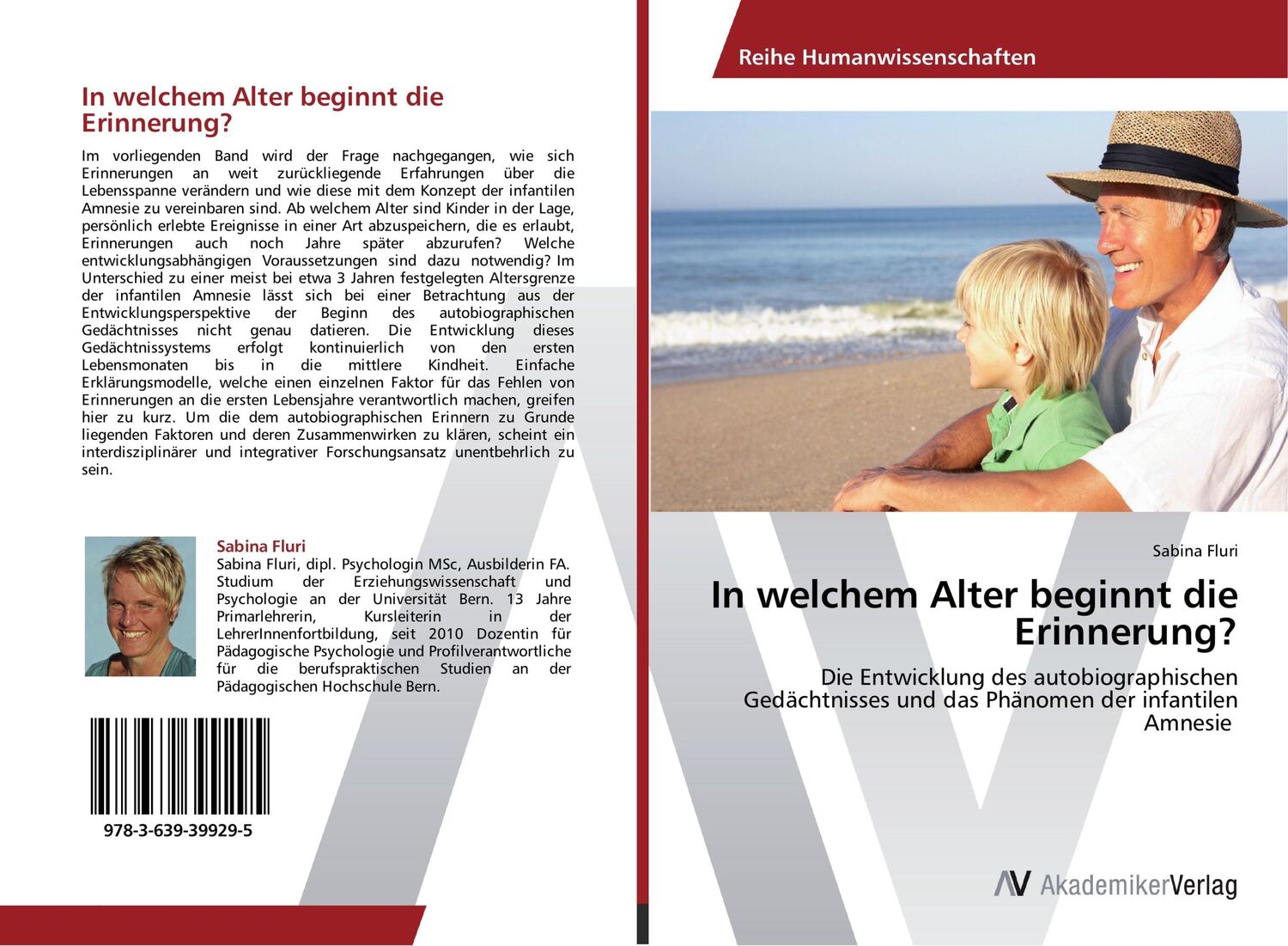 Cover: 9783639399295 | In welchem Alter beginnt die Erinnerung? | Sabina Fluri | Taschenbuch