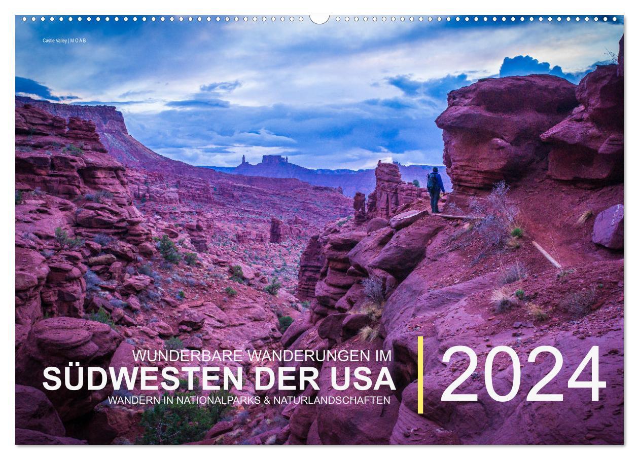 Cover: 9783675673014 | Wunderbare Wanderungen im Südwesten der USA (Wandkalender 2024 DIN...