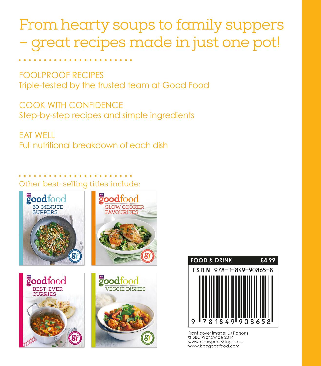 Rückseite: 9781849908658 | Good Food: One-pot dishes | Good Food Guides | Taschenbuch | Englisch