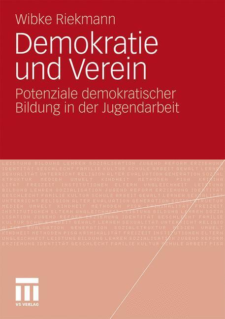 Cover: 9783531182803 | Demokratie und Verein | Wibke Riekmann | Taschenbuch