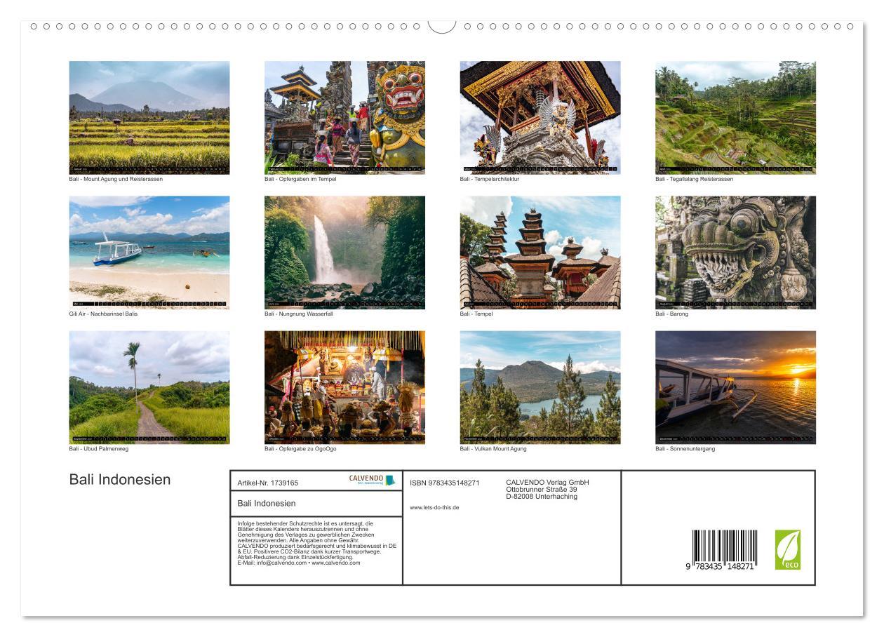 Bild: 9783435148271 | Bali Indonesien (hochwertiger Premium Wandkalender 2025 DIN A2...