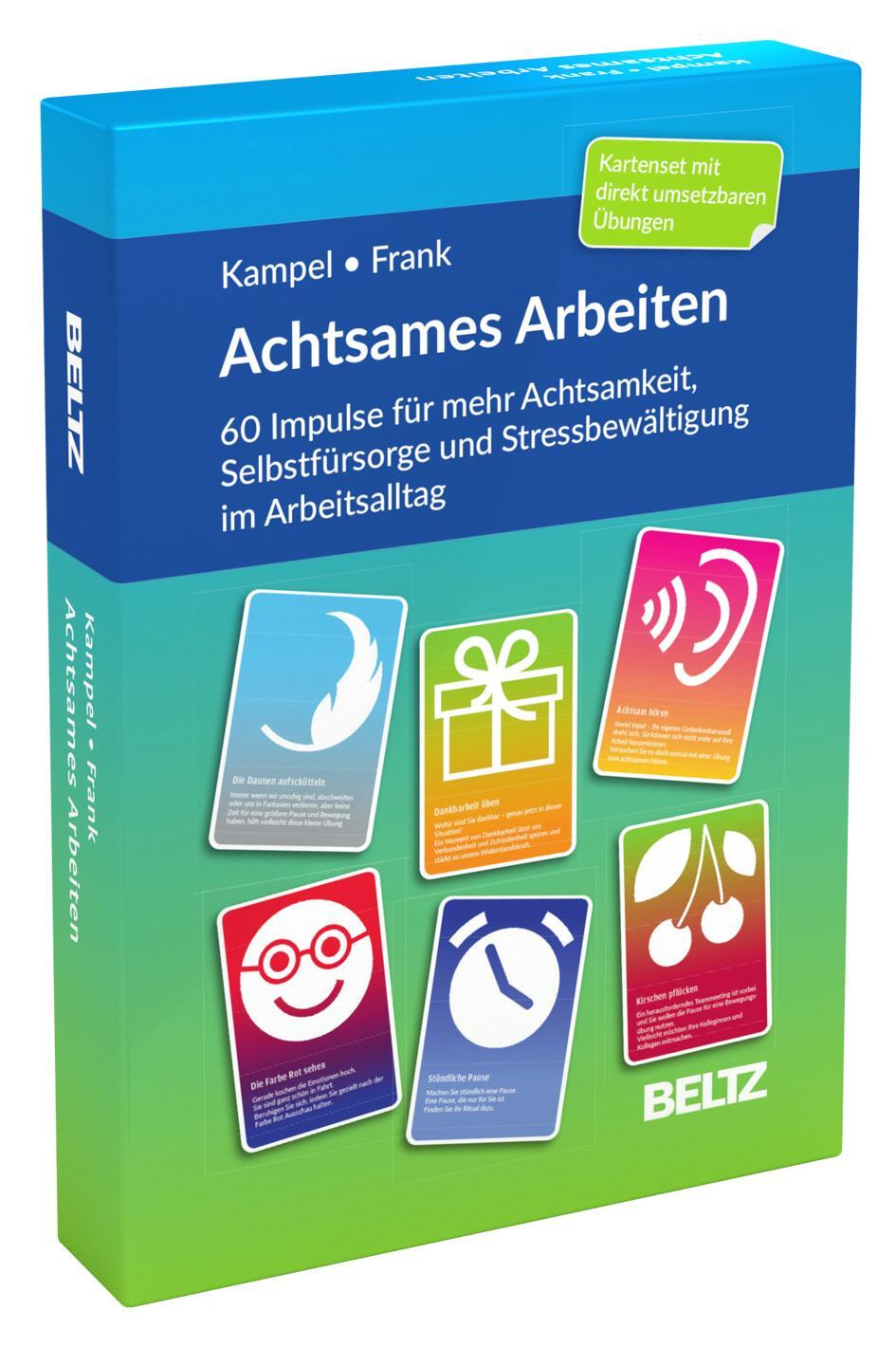 Cover: 4019172100759 | Achtsames Arbeiten | Marianne Kampel (u. a.) | Box | 60 S. | Deutsch
