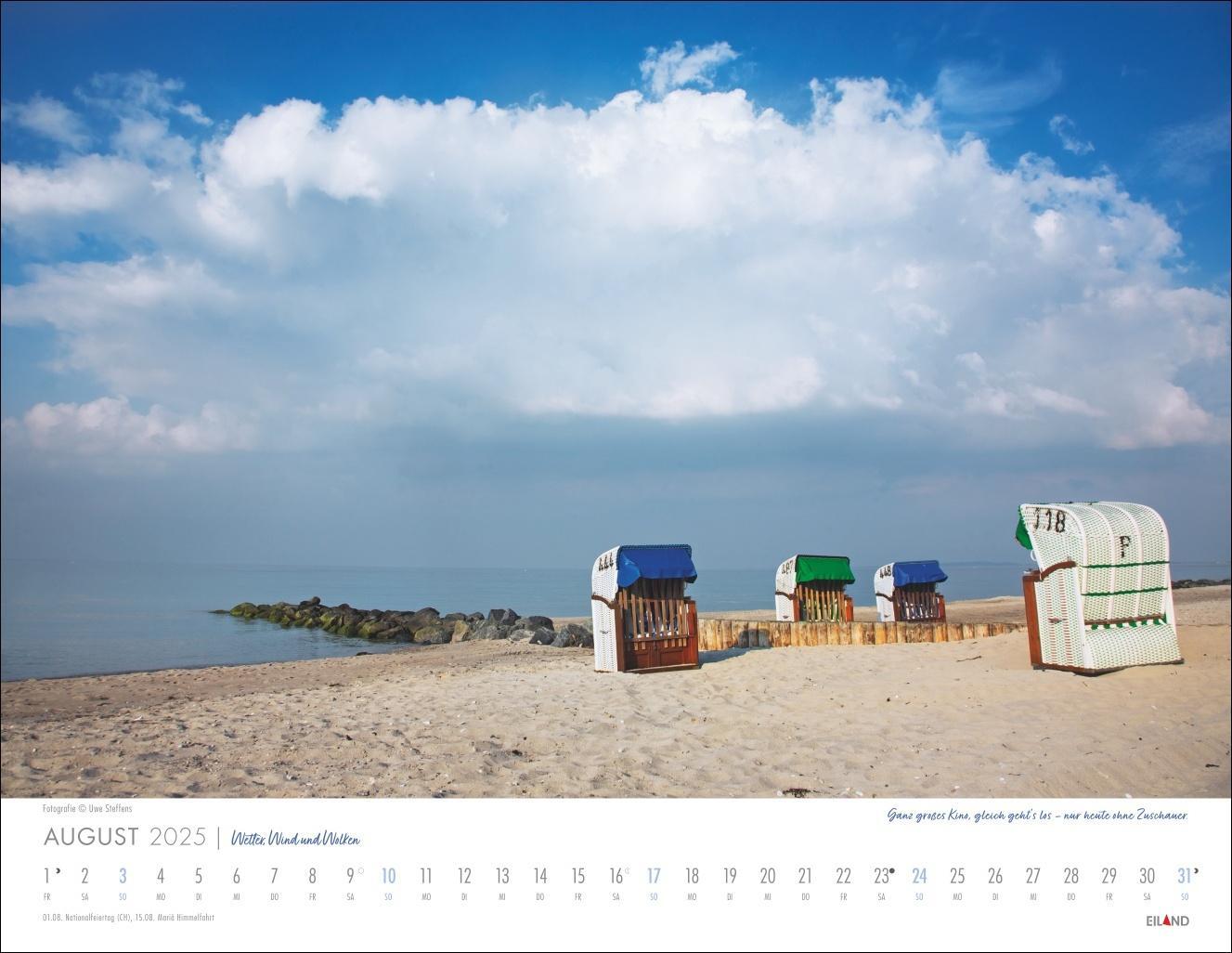 Bild: 9783964023643 | Wetter, Wind und Wolken Kalender 2025 - Der Himmel an der Waterkant