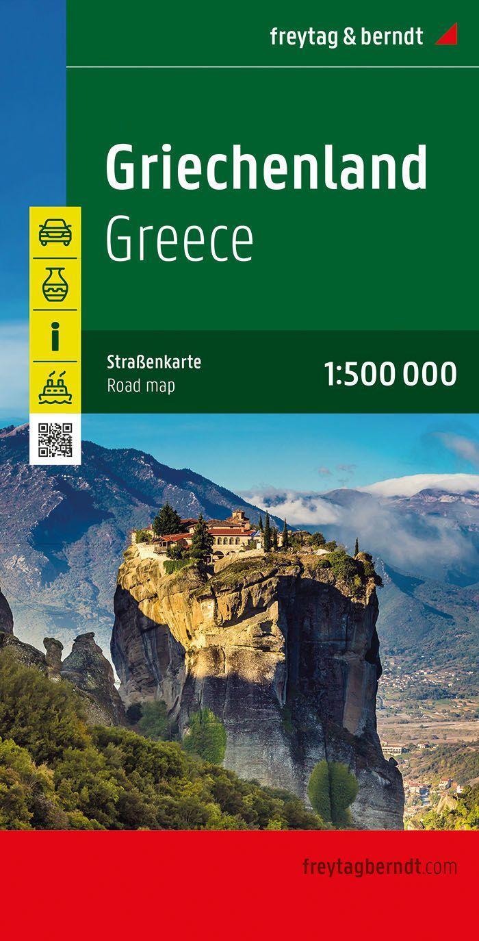 Cover: 9783707921779 | Griechenland, Straßenkarte 1:500.000, freytag &amp; berndt | (Land-)Karte