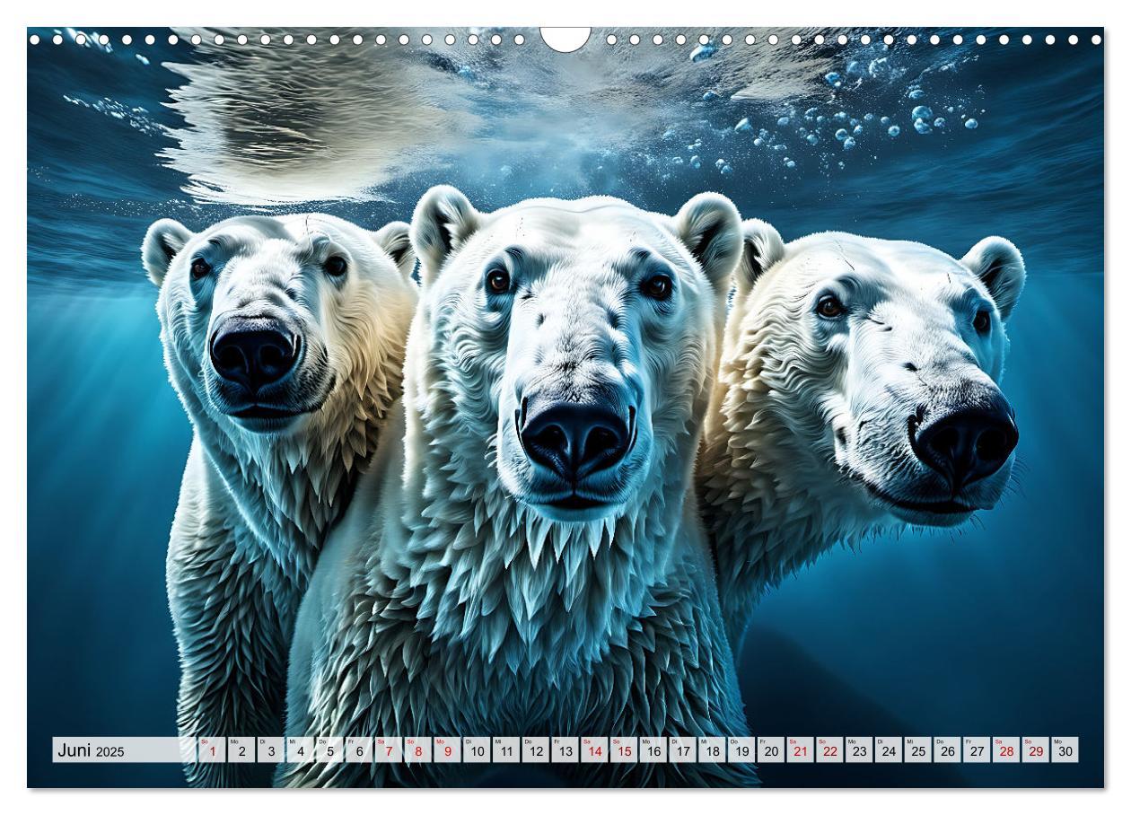 Bild: 9783383858529 | Im magischen Land der Eisbären (Wandkalender 2025 DIN A3 quer),...