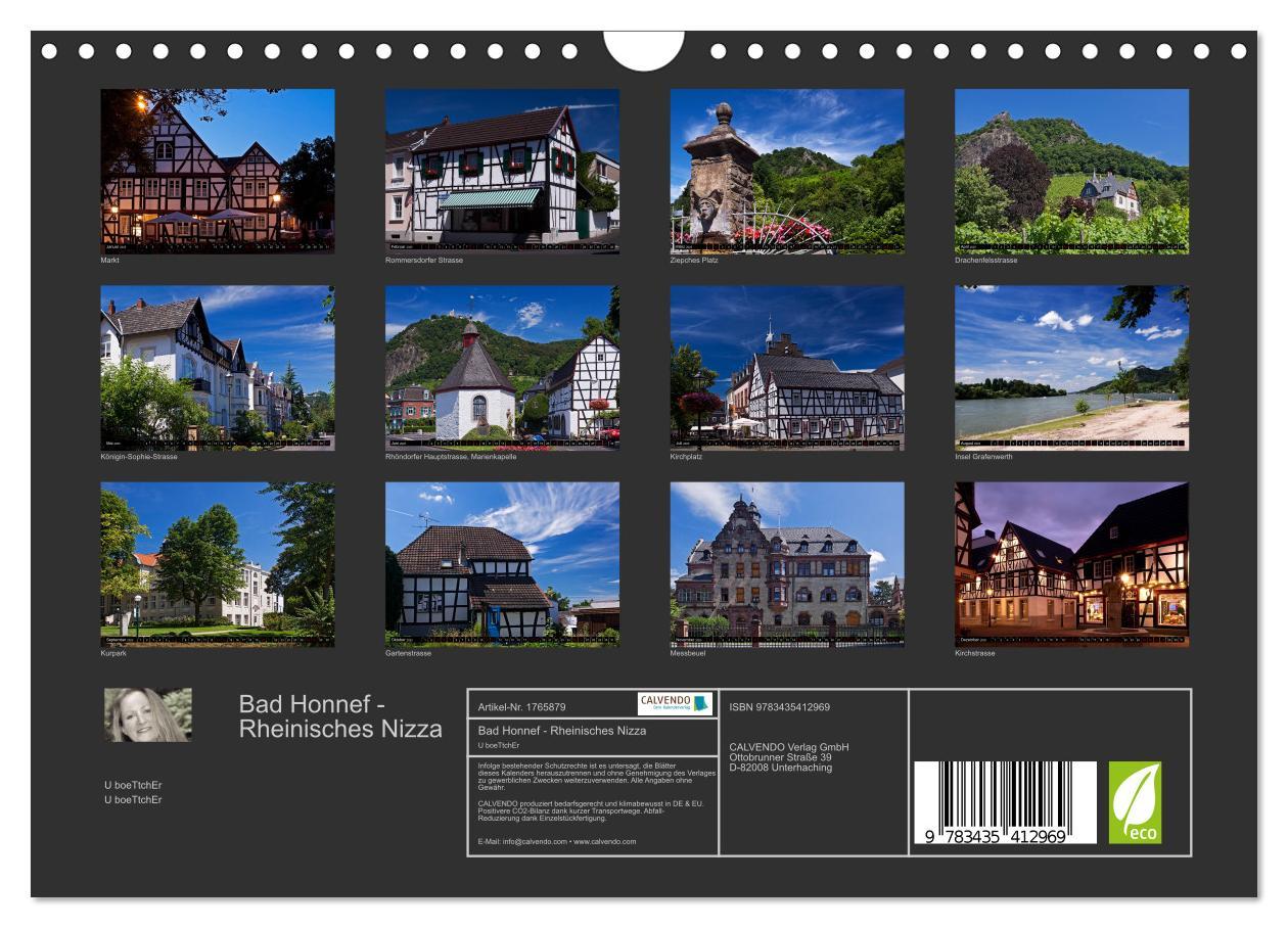 Bild: 9783435412969 | Bad Honnef - Rheinisches Nizza (Wandkalender 2025 DIN A4 quer),...