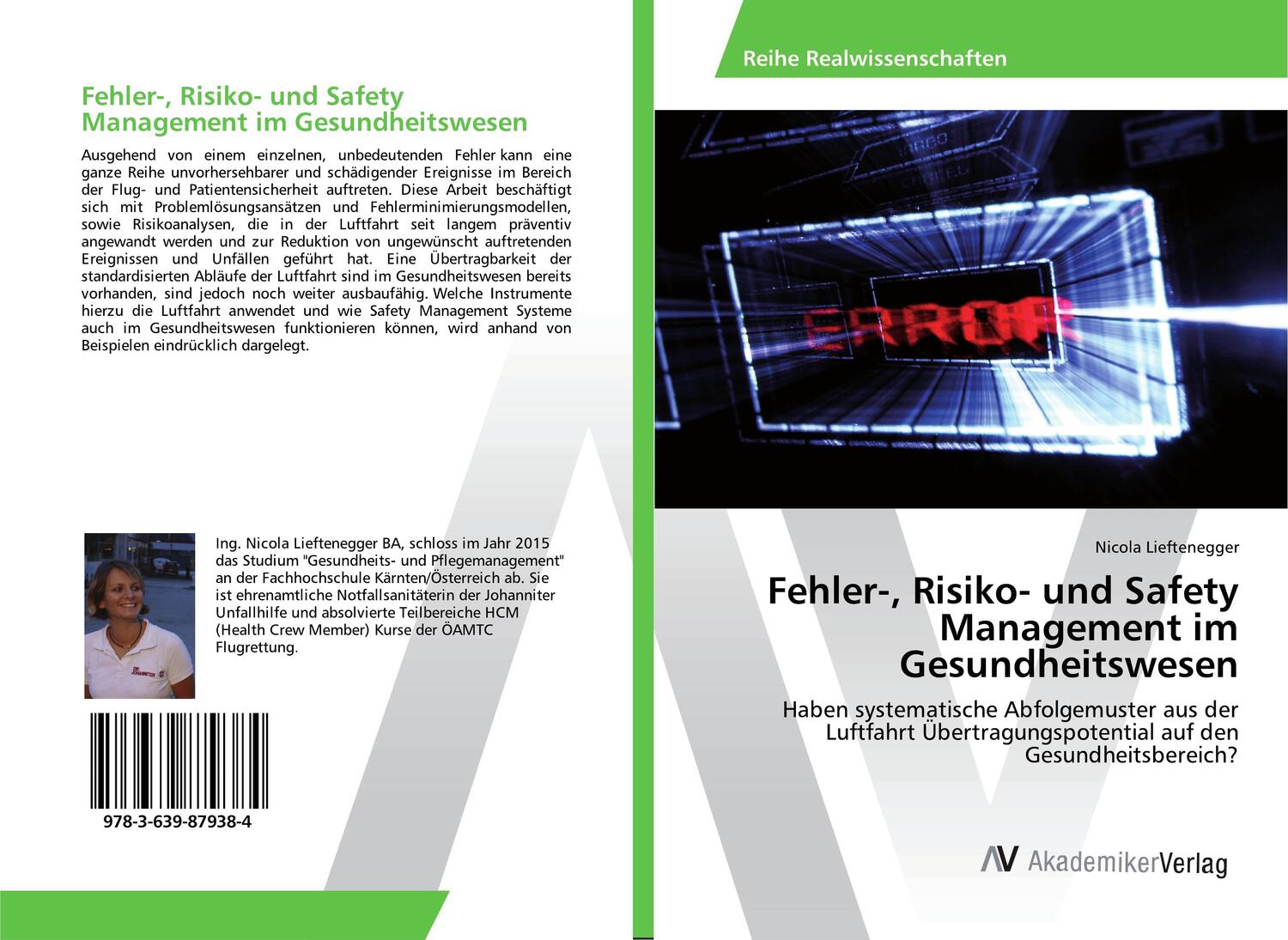 Cover: 9783639879384 | Fehler-, Risiko- und Safety Management im Gesundheitswesen | Buch