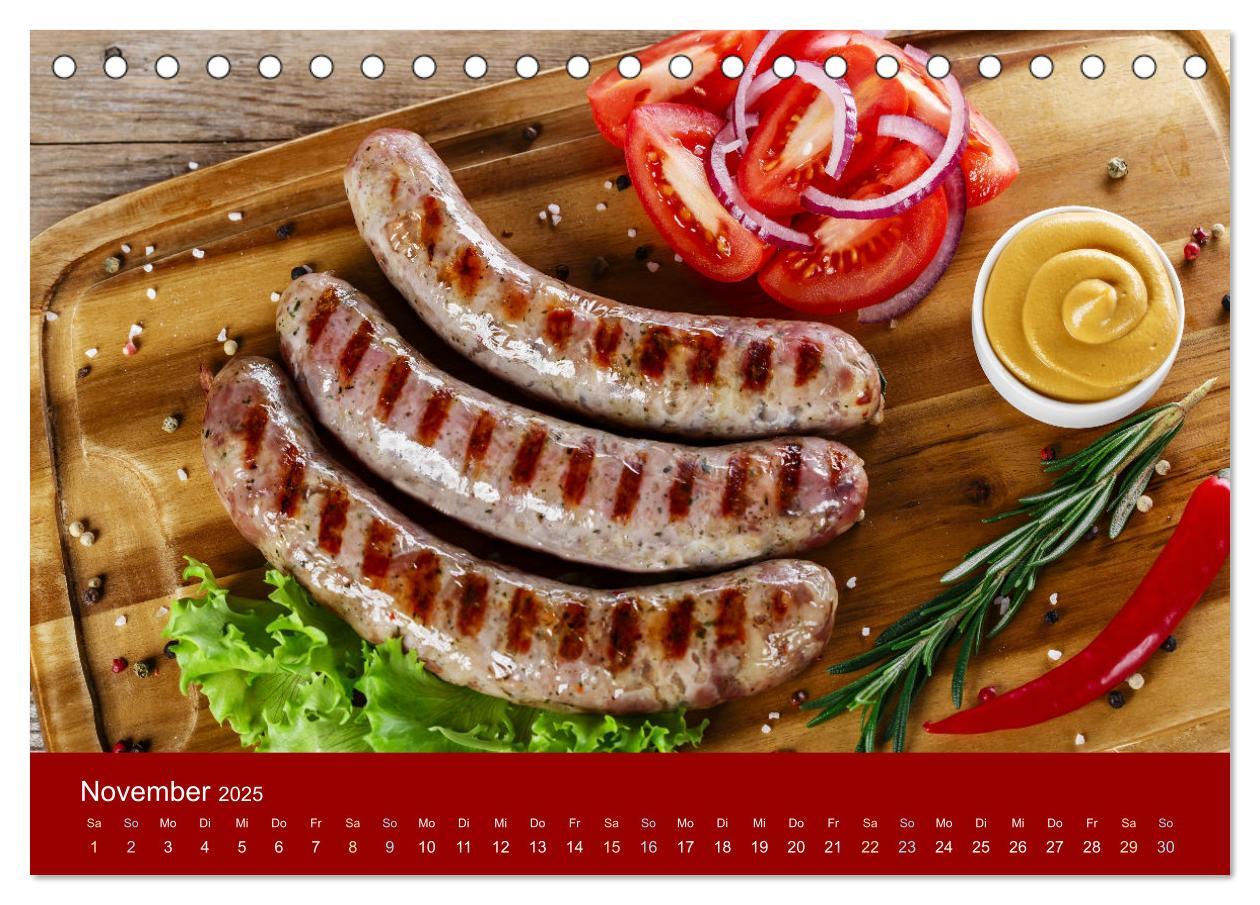 Bild: 9783457237007 | Schinken und Wurst (Tischkalender 2025 DIN A5 quer), CALVENDO...