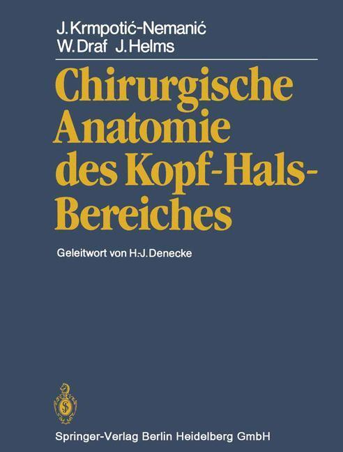Cover: 9783662113202 | Chirurgische Anatomie des Kopf-Hals-Bereiches | Taschenbuch | Deutsch