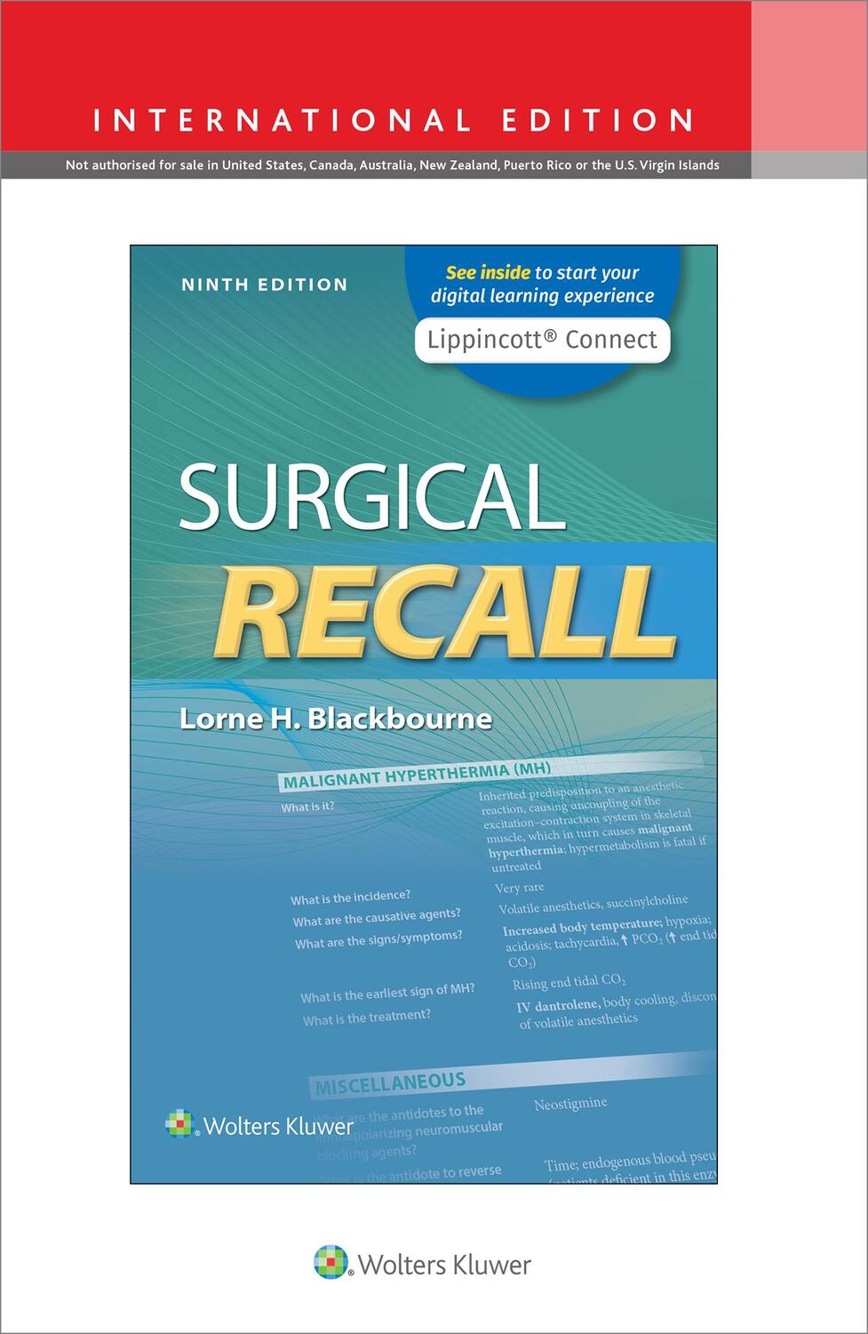 Cover: 9781975152970 | Surgical Recall, International Edition | Lorne Blackbourne | Buch