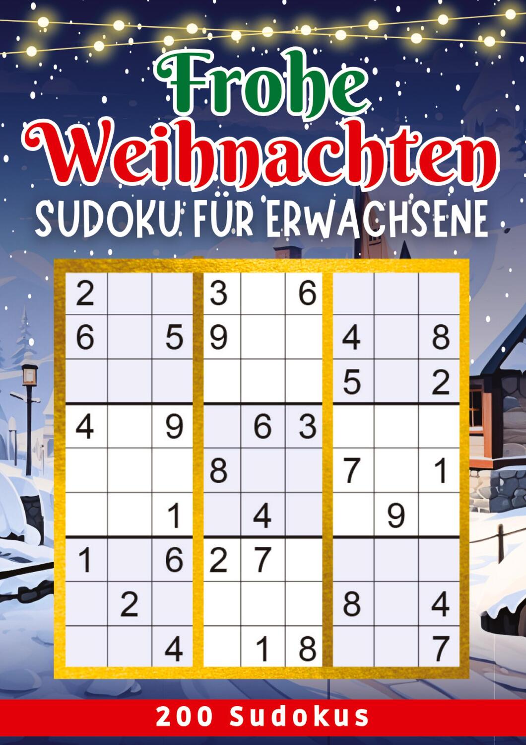 Cover: 9783384067074 | Frohe Weihnachten - Sudoku Rätselbuch | Großdruck Sudoku Rätselbuch