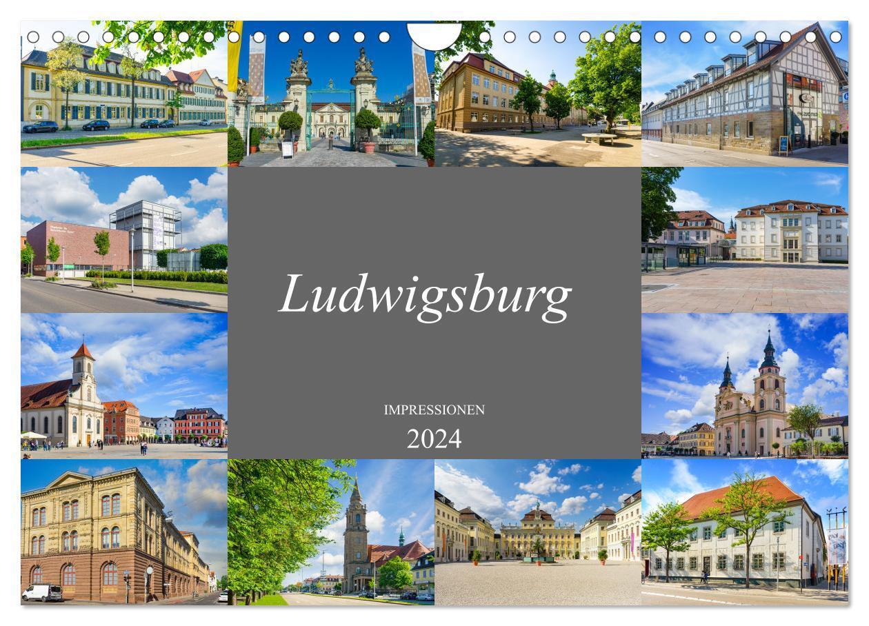 Cover: 9783675664852 | Ludwigsburg Impressionen (Wandkalender 2024 DIN A4 quer), CALVENDO...
