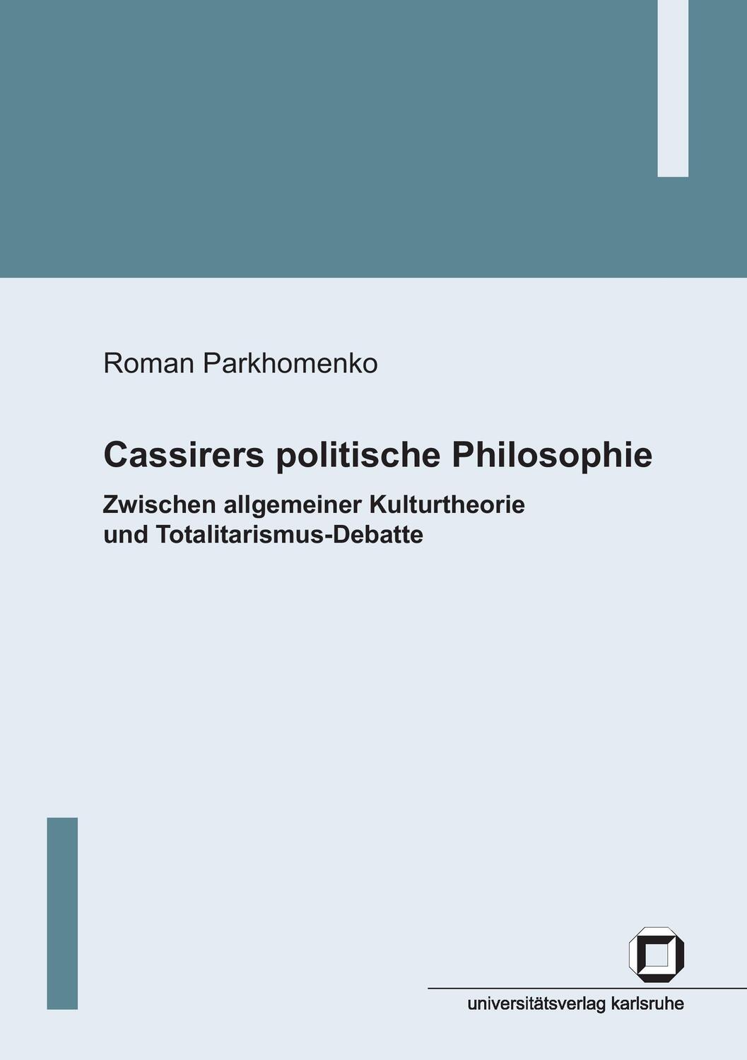 Cover: 9783866441866 | Cassirers politische Philosophie : Zwischen allgemeiner...
