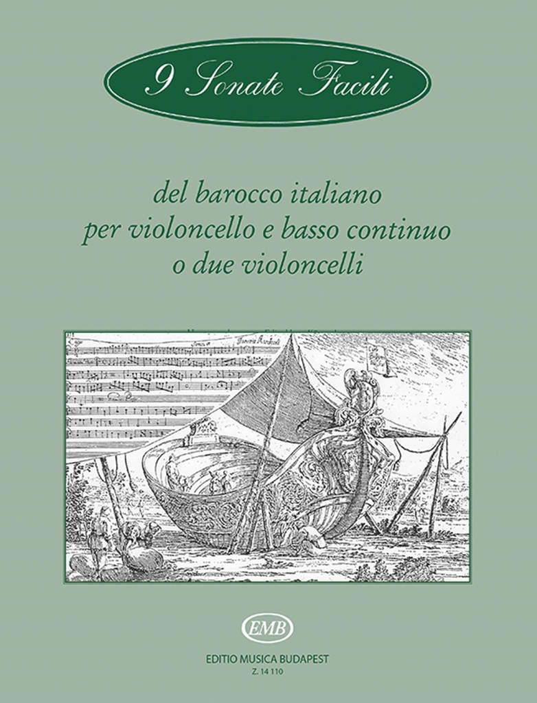 Cover: 9790080141106 | 9 Sonate facili del barocco italiano per violoncel | Arpad Pejtsik